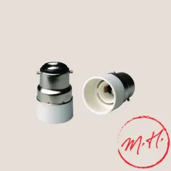 Adaptateur B22 vers E14 blanc