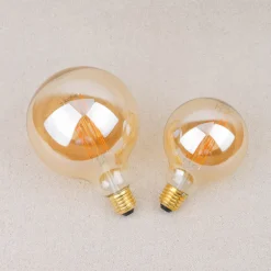 Ampoule ambrée LED globe - E27/8,8W