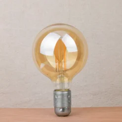 Ampoule ambrée LED globe - E27/8,8W