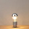 Ampoule LED calotte argentée E27