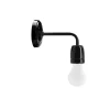 Applique murale rosace en porcelaine noire