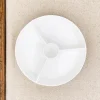 Assiette apéritif à compartiments en porcelaine