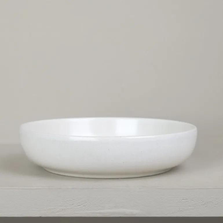 Assiette creuse en grès naturel