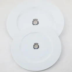Assiette en porcelaine blanche Maison Empereur Ø27 cm