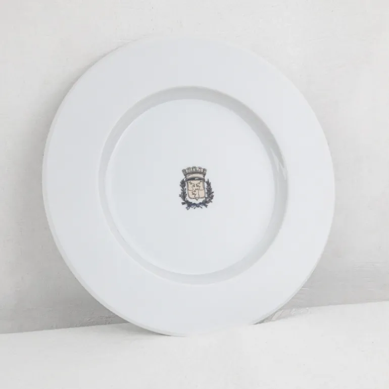 Assiette en porcelaine blanche Maison Empereur Ø27 cm