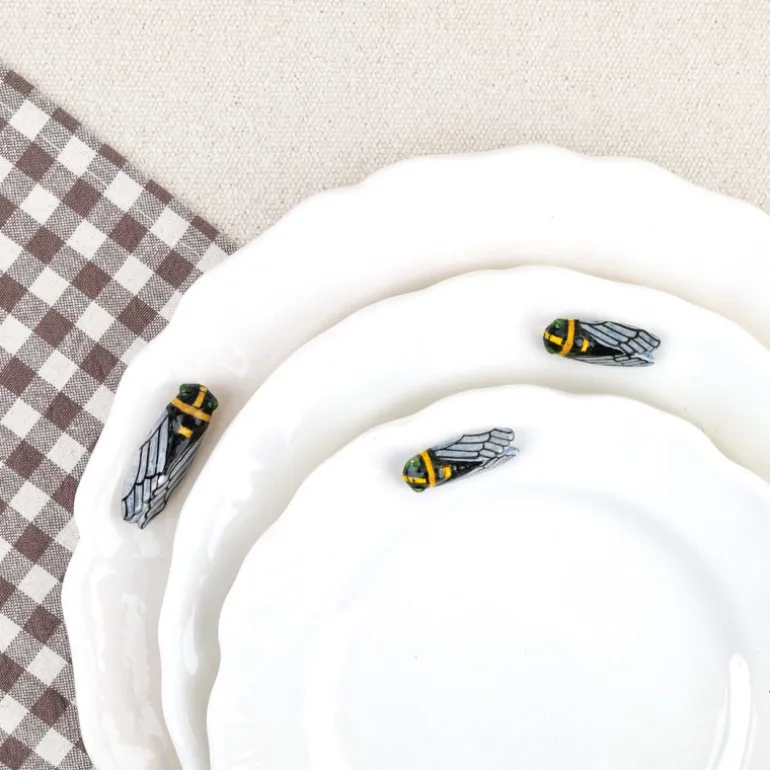 Assiette plate Cigale
