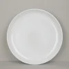 Assiette plate en grès naturel