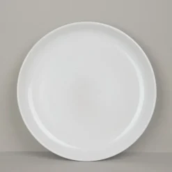 Assiette plate en grès naturel