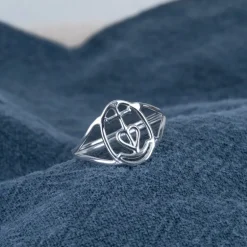Bague fine Croix de Camargue argent