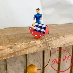 Balancier maman et berceau