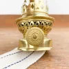 Bec de lampe laiton galerie et mèche avec piédouche