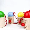 Bilboquet tête en bois