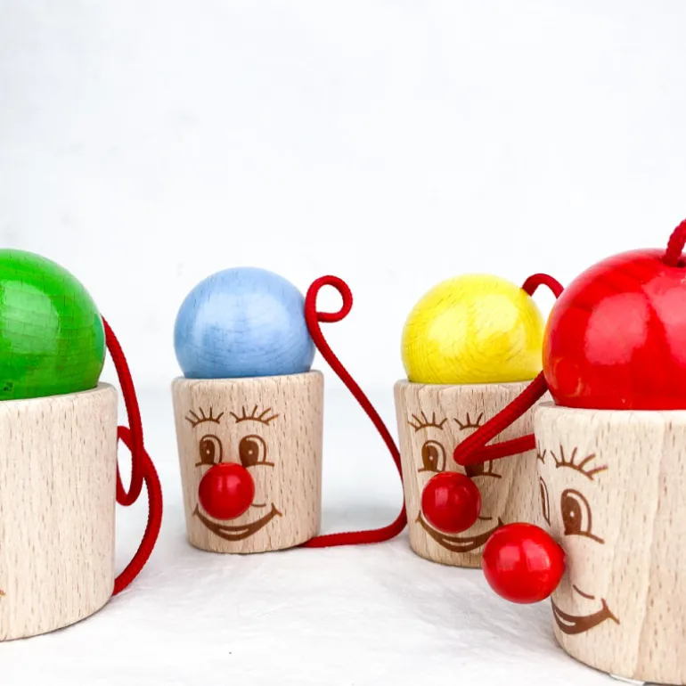 Bilboquet tête en bois