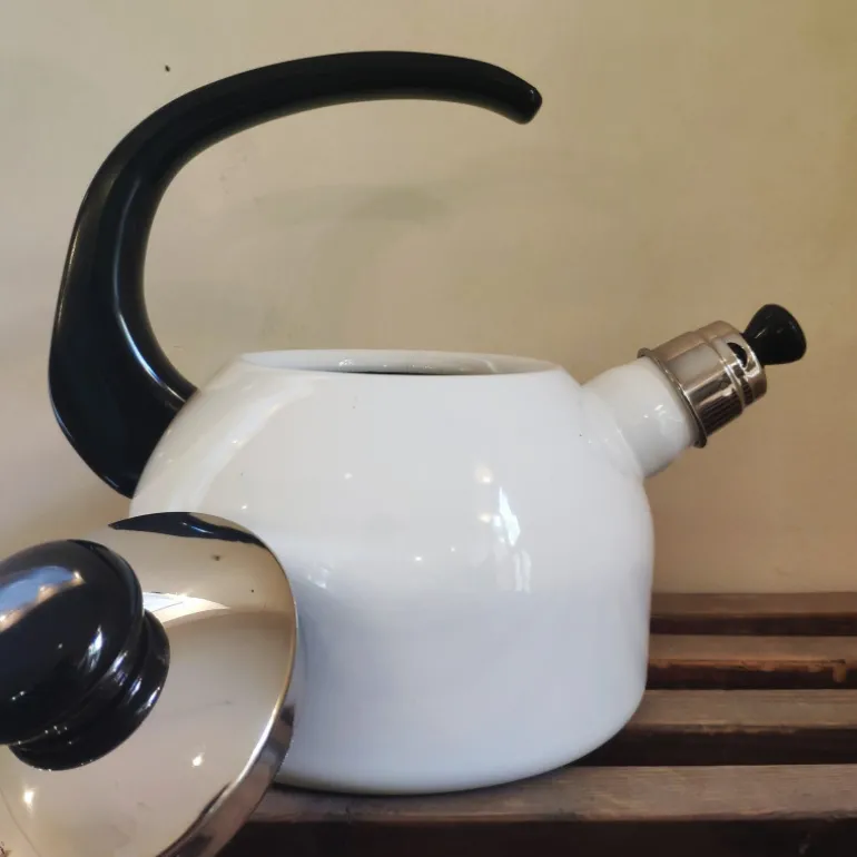 Bouilloire siffleuse 2L en émail