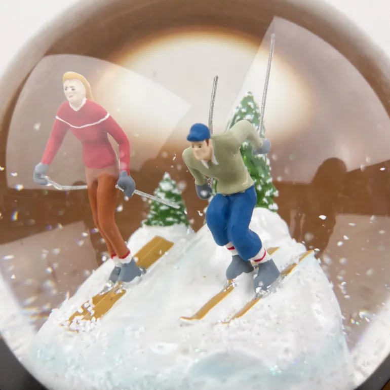 Boule à neige Duo de skieurs