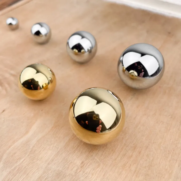 Bouton boule en laiton