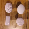Boutons de porte & placards porcelaine vieux rose