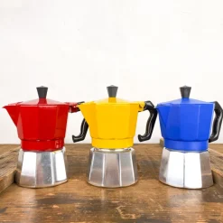 Cafetière italienne colorée
