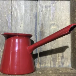 Cafetière turque émail rouge