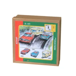 Caravane et Mercedes miniatures