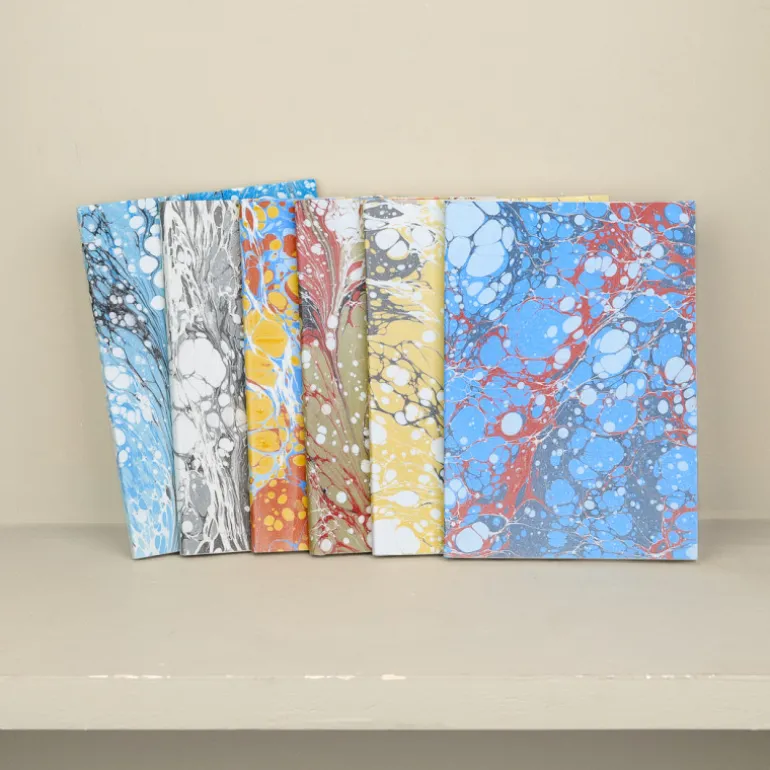 Carnet A5 en papier marbré