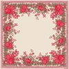 Carré de soie fleuri Souleiado 45 x 45 cm