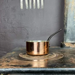 Casserole en cuivre étamée