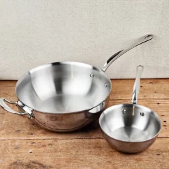 Casserole évasée bombée inox M’COOK Mauviel
