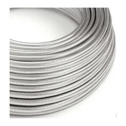 Câble luminaire rond Argenté en métal