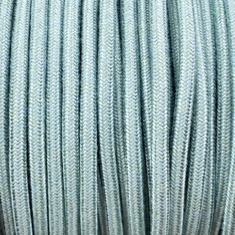 Câble luminaire rond bleu clair