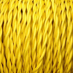 Câble luminaire torsadé jaune maïs