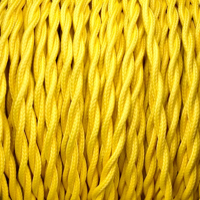 Câble luminaire torsadé jaune maïs