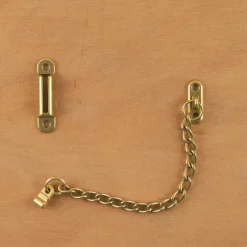 Chaîne de porte en laiton poli