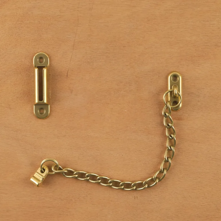 Chaîne de porte en laiton poli