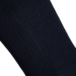 Chaussettes noires en fil d'Ecosse
