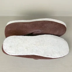 Chaussons Charentaises croute de cuir