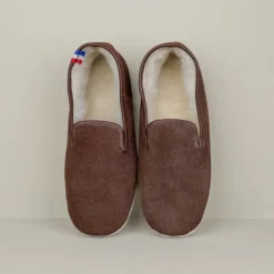 Chaussons Charentaises croute de cuir