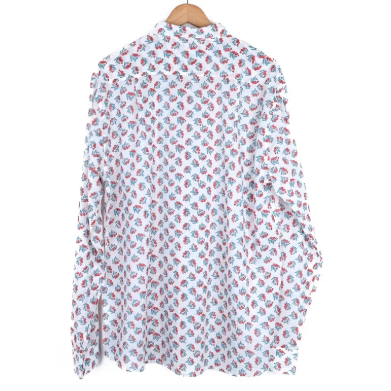 Chemise provençale fleurs de laurier