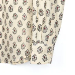 Chemise provençale motif aubépine beige