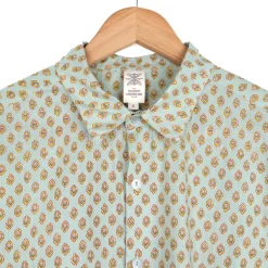 Chemise provençale motif Calisson Menthe