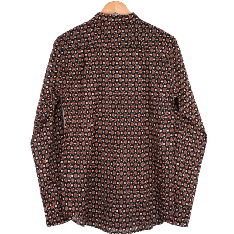 Chemise provençale treille noir