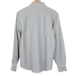 Chemise rayée bleu vanille
