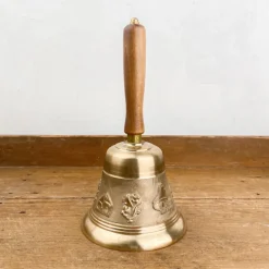 Cloche de table en bronze doré