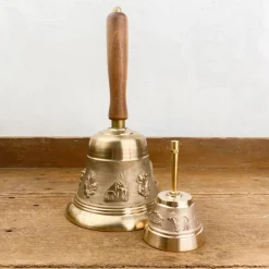 Cloche de table en bronze doré