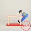 Clown barres parallèles en bois