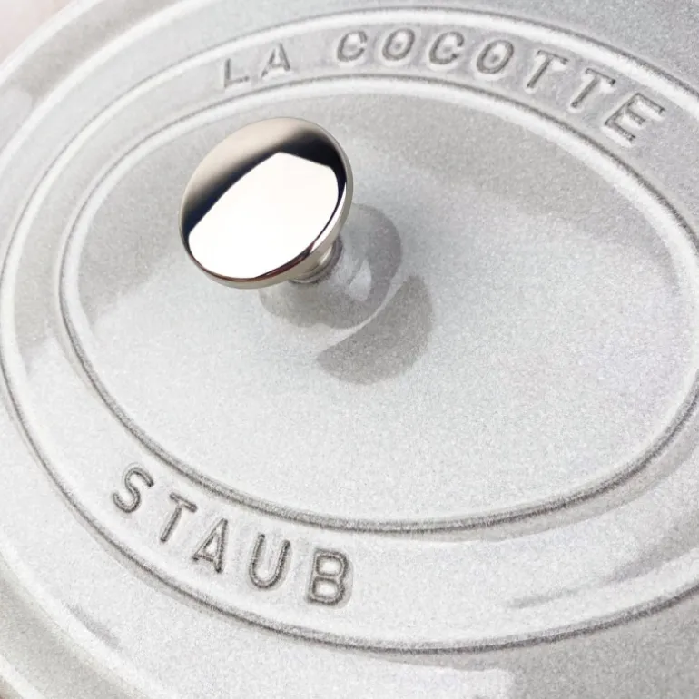 Cocotte en fonte ovale truffe blanche