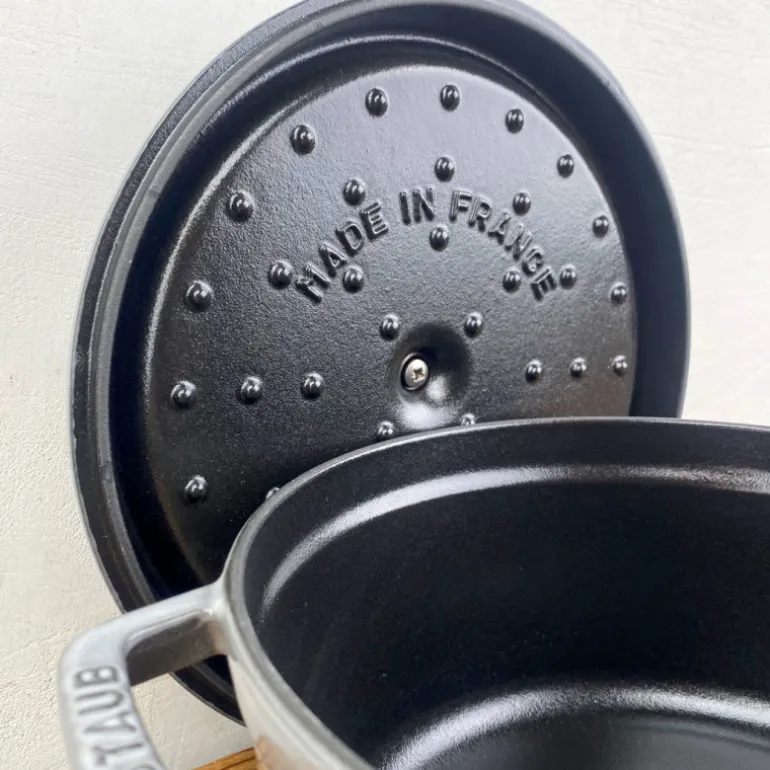 Cocotte en fonte ronde gris graphite