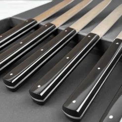 Coffret 6 couteaux de table noirs Richelieu