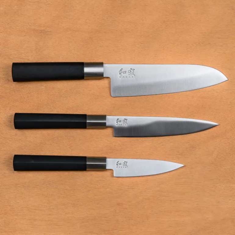 Coffret 3 couteaux japonais KAI