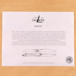 Coffret de 6 couteaux de table Dayat Laguiole
